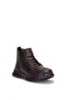 26Ksrrz1118 Women's Genuine Leather Flat Boots Brown - 2
