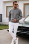 Men's Long Sleeve Trendy Loose 3-Piece Sweatshirt - 5