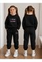 Girl's Tracksuit Set Crew Neck Sweatshirt Top and Bottom Set 3 Threaded Yarns Winter Style