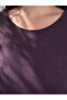Ozmarka New Season Purple Plus Size Gathered Blouse - 2