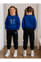 Girl's Tracksuit Set Crew Neck Sweatshirt Top and Bottom Set 3 Threaded Yarns Winter Style