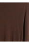 Ozmarka New Season Brown Plus Size Gathered Blouse - 4
