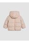 Floral Patterned Baby Girl Inflatable Coat (W6) - 2