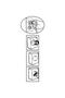 6 Pieces Grounded Electrical Socket Plug Round Locking Protective Plug