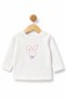 Baby Girl Floral Patterned Ruffle Hooded 3-Piece Set |   Cotton Soft Fabric |   Rabbit Figured Top |   Comfortable Daily Baby Combination Set 0-3 3-6 6-9 9-12 Months - 2