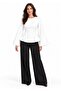 Skirt with Flywheel Detail Modal Fabric Spanish Sleeve Trend Blouse - 5