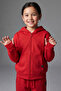 Comfy Finger-Loop Hooded Zipper Sweatshirt