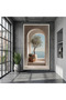 Mediterranean Archway with Olive Tree Canvas, Seaside View Wall Art, Coastal Home Decor, Natural Serenity Canvas, Tranquil Landscape Wall 40x60 Gallery Wrapped - 5