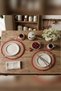 Christmas Red Striped Jute American Placemat and Coaster Set, Christmas Tableware - 5