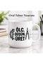 Measure and Think Written Porcelain Mug 300 ml – Gift for Engineer and Technician, Coffee Tea Cup with Technical Drawing Design - 2