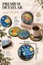 Van Gogh Famous Works Set of 6 Wooden Coasters – 10 Cm, Art Series - 3