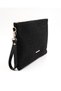 Women's Tweed Fabric Tablet Size Clutch Bag - 3