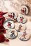 Tango Set of 6 Wooden Mdf Coasters – 10 Cm, Decorative Dance Themed - 6