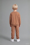 H5617A5Bg704 Beige Long Sleeve Sweatshirt Elastic Waisted Tracksuit Bottoms 2-Piece Set Baby Boy - 3