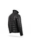 Men's Black Inflatable Genuine Lambskin Leather Coat - 4