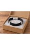 Delvani Blackfront Black Leather Men's Bracelet - Thick Braided Front Panel - 2