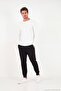 Cotton Regular Fit Buttoned Crew Neck Sweat Men's Sweat 5905852 - 2