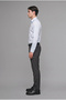 C7508Axar163 Anthracite Tailored Fit Straight Leg All-Directional Stretch Soft Trousers with Pockets - 4