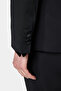 Slim Fit Black Crepe Pattern Tuxedo Suit - 8
