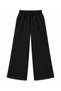 Girl's Cotton Black Striped Embroidery Patterned Long Sleeve Wide Leg Sweatpants Set - 5