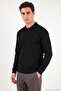 Cotton Buttoned Polo Collar Sweatshirt Men's Polo Collar Sweat 5905838 - 3