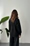 Black Suede Shirt with Snap Fasteners - 5