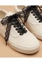 Black Lace Elegant Patterned Shoelaces 120 cm - 2