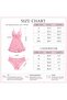 Women’s 2-Piece French Lace Lingerie Set, Sexy Front Closure Babydoll Camisole with Mesh Design, Adjustable Straps, Sleepwear & Loungewear, Small - 4