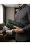 Genuine Leather Green Vintage Crazy Horse Leather Triple Luxury Watch Roll and Travel Watch Box - 8