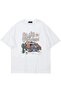 Unisex Stylish Comfortable Oversize Cotton Crew Neck T-Shirt with Special Design Code 36611