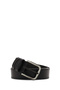 Men's Black Leather Belt 000A2D13046Ft