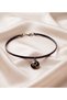 Genuine Leather Choker Zodiac Sign Necklace - 5