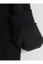 Black Oversize Women's Thick Zippered Sweatshirt - 4