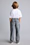 100% Cotton Barrel Fit Standard Leg Washed Jean Trousers for Boys I8545A826Wn - 6
