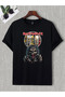 Unisex Stylish Comfortable Oversize Cotton Crew Neck T-Shirt with Special Design Code 48298