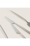 Belina 18 Piece Dinner Fork Spoon Knife Set Semi Matte Silver - 4