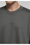 Relaxed Fit Round Neck Plain Men's Green Sweatshirt - 4