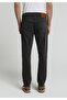 Straight Fit Mid Waist Straight Leg Men's Anthracite Trousers - 2