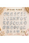 All Alphabet Adhesive Silver Mirror Plexi Letter Set 3 cm – 29 Letters + 2 & + 1 Heart Figure
