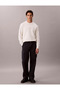 Men's Brand Logo Cream Sweater Suitable for Daily Use - 4