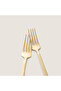 Destina 18 Piece Dinner Fork Spoon Knife Set Shiny Gold - 5