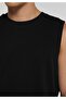 Regular Fit Men's Black Undershirt - 4