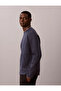 Men's Blue Sweatshirt with Brand Logo, Suitable for Daily Use - 4