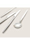 Belina 18 Piece Dessert Fork Spoon Knife Set Semi Matte Silver - 4
