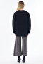Tulip Embroidered Knitwear Tunic Black - 4