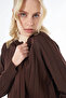 Long Knitwear Cardigan Dark Brown - 6