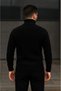 Men's Corded Fabric Knitwear Sweater Set of 2 Gray Black Regular Turtleneck Full-Throated Knitwear Set Model Sweater - 4