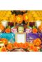 10PCS Marigold Flowers Artificial Marigold Flowers Heads Bulk Mexican Decoration Silk Orange Marigold Garland with Stems for Day of The Dead Halloween Diwali Party Decorations Home Decor - 4