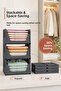 Closet Organizer - Foldable Sliding Shelf Stackable Clothing Organizer - 2
