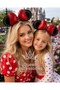 Premium Luxury Design Minnie Shiny Fluffy Red Satin Bow Black Velvet Eared Party Crown Women's Children's Tiara